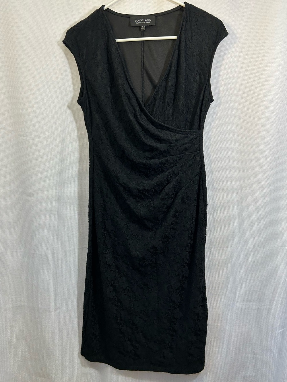 Evan Picone Classic Black Lace Dress - LBD